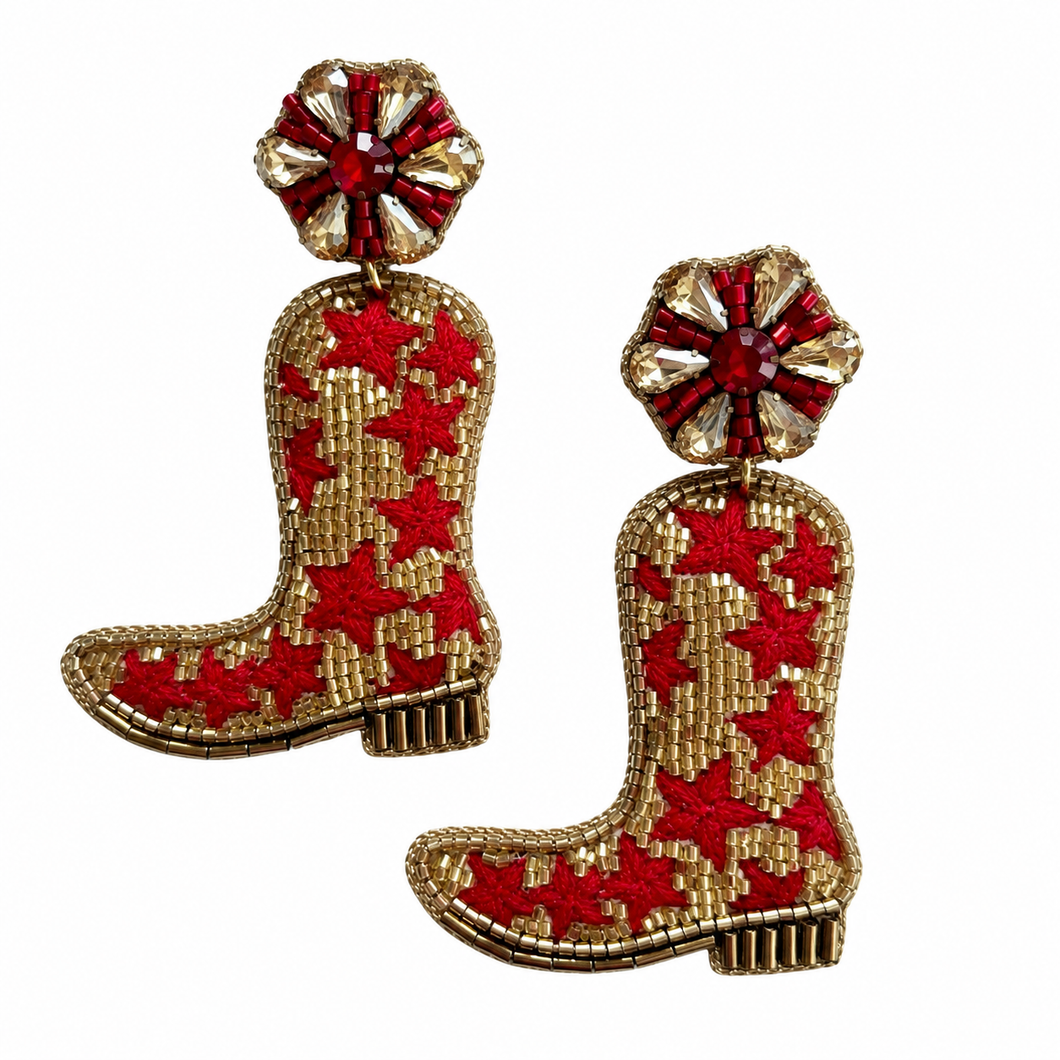 RED STAR COWBOY BOOTS