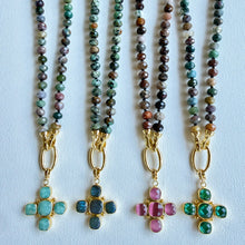 GEMSTONE CROSS - ASSORTED COLORS