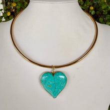 GOLD COLLAR + STATEMENT HEART - ASSORTED COLORS