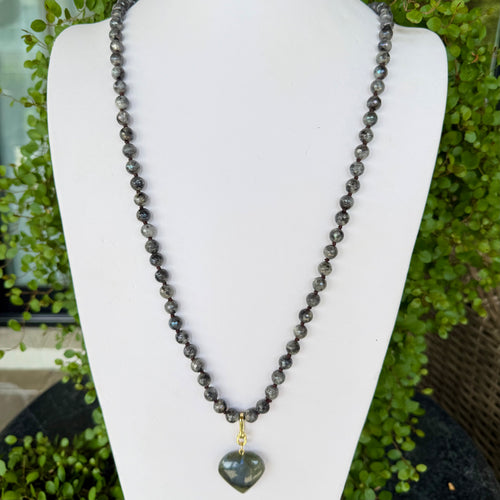 LABRADORITE HEART