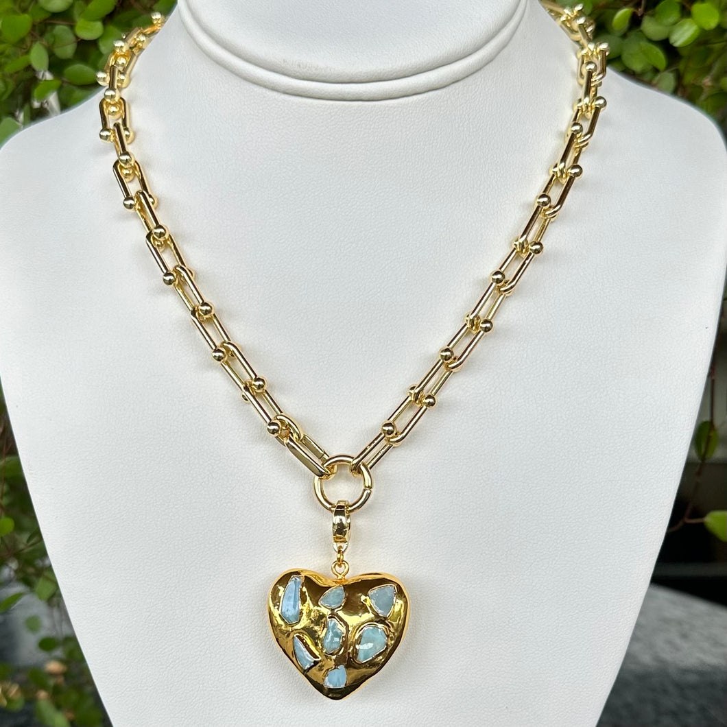 GOLD CHAIN + HEART