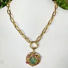 GOLD CHAIN + GEMSTONE