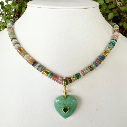 TURQUOISE GEMSTONE HEART
