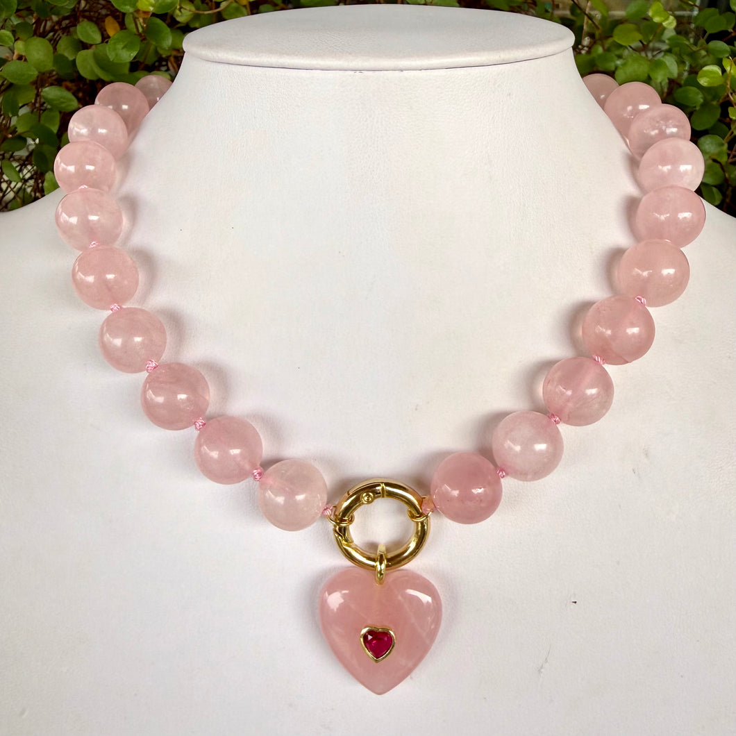 PINK GEMSTONE HEART