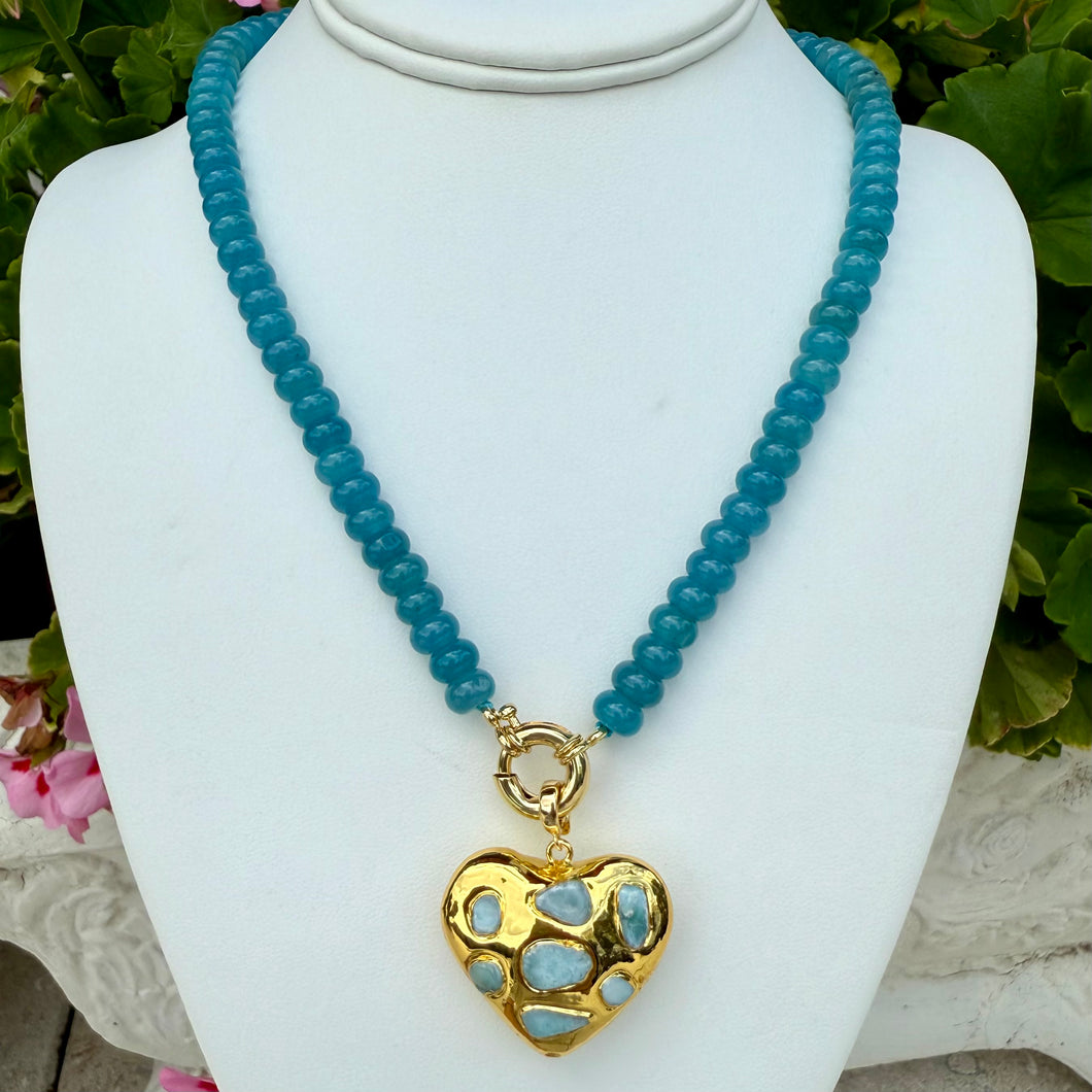 BLUE QUARTZ + HEART