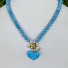 BLUE HEART + CHARM