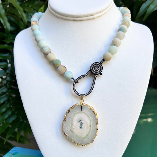 AMAZONITE STRAND + STALACTITE