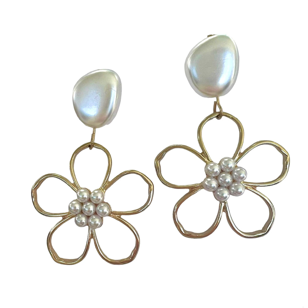 GOLD FLOWER + PEARL