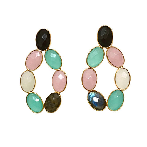 MULTI GEMSTONE EARRINGS