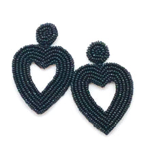 BEADED HEART - ASSORTED COLORS
