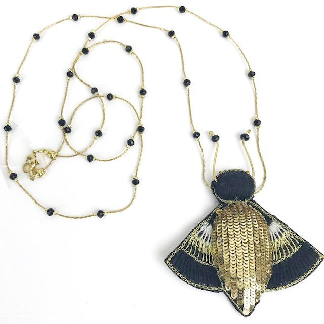 GOLD BUG NECKLACE